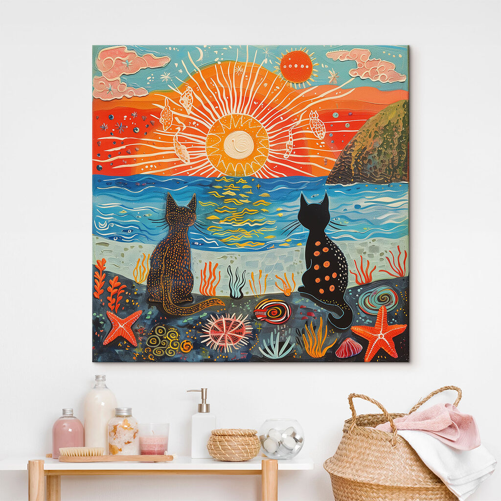 Gatos sob o sol — interior 1
