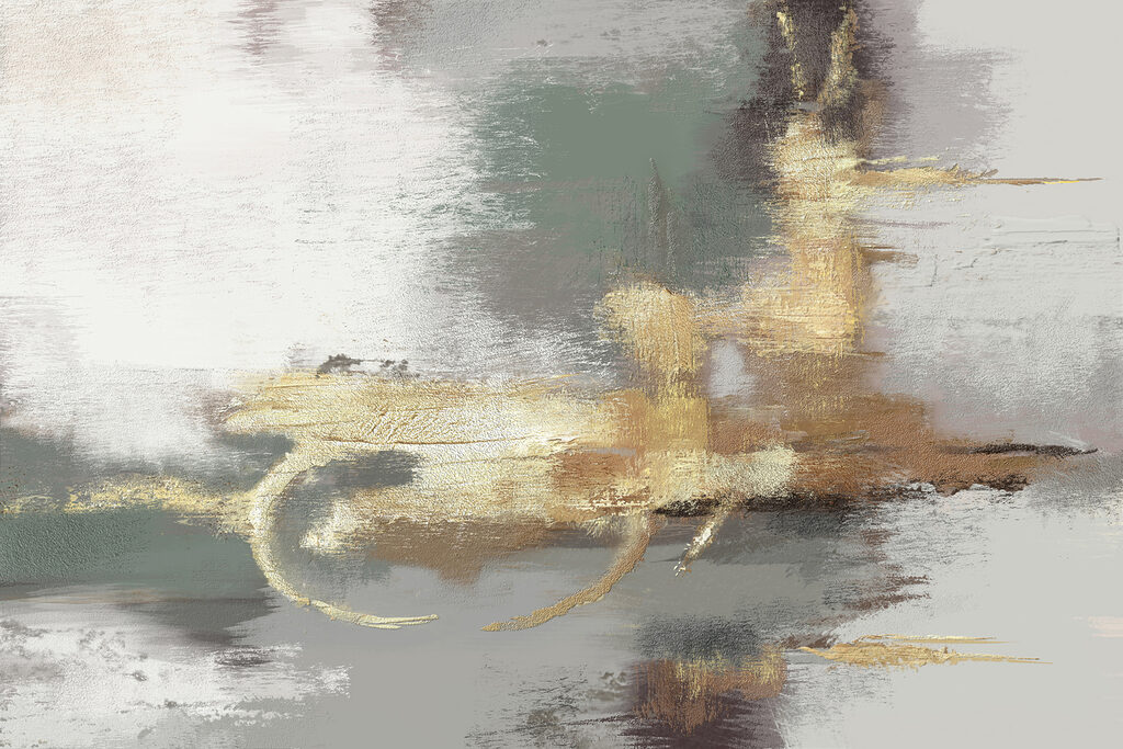 Curvas douradas abstratas — design completo
