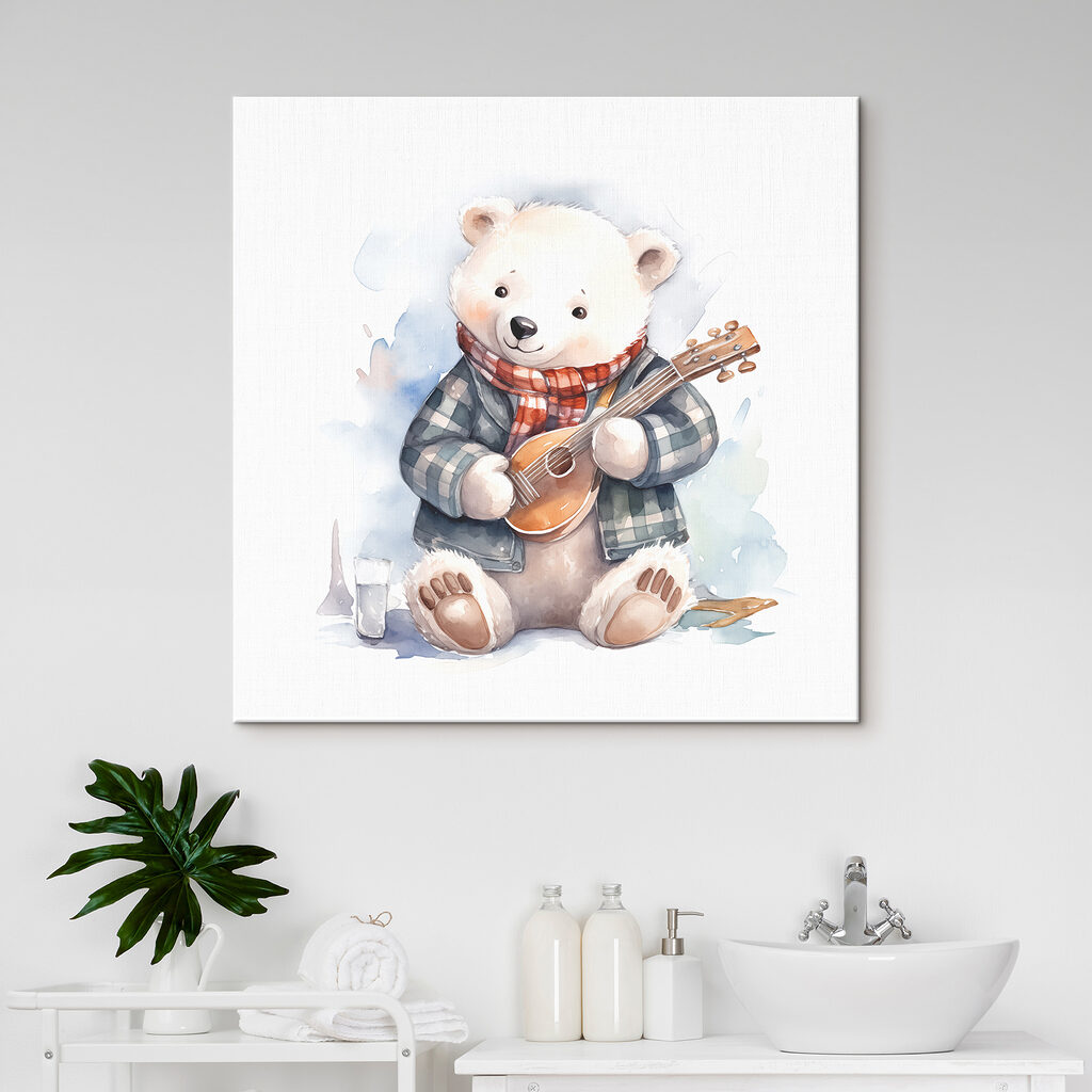 Ursinho com ukulele — interior 2