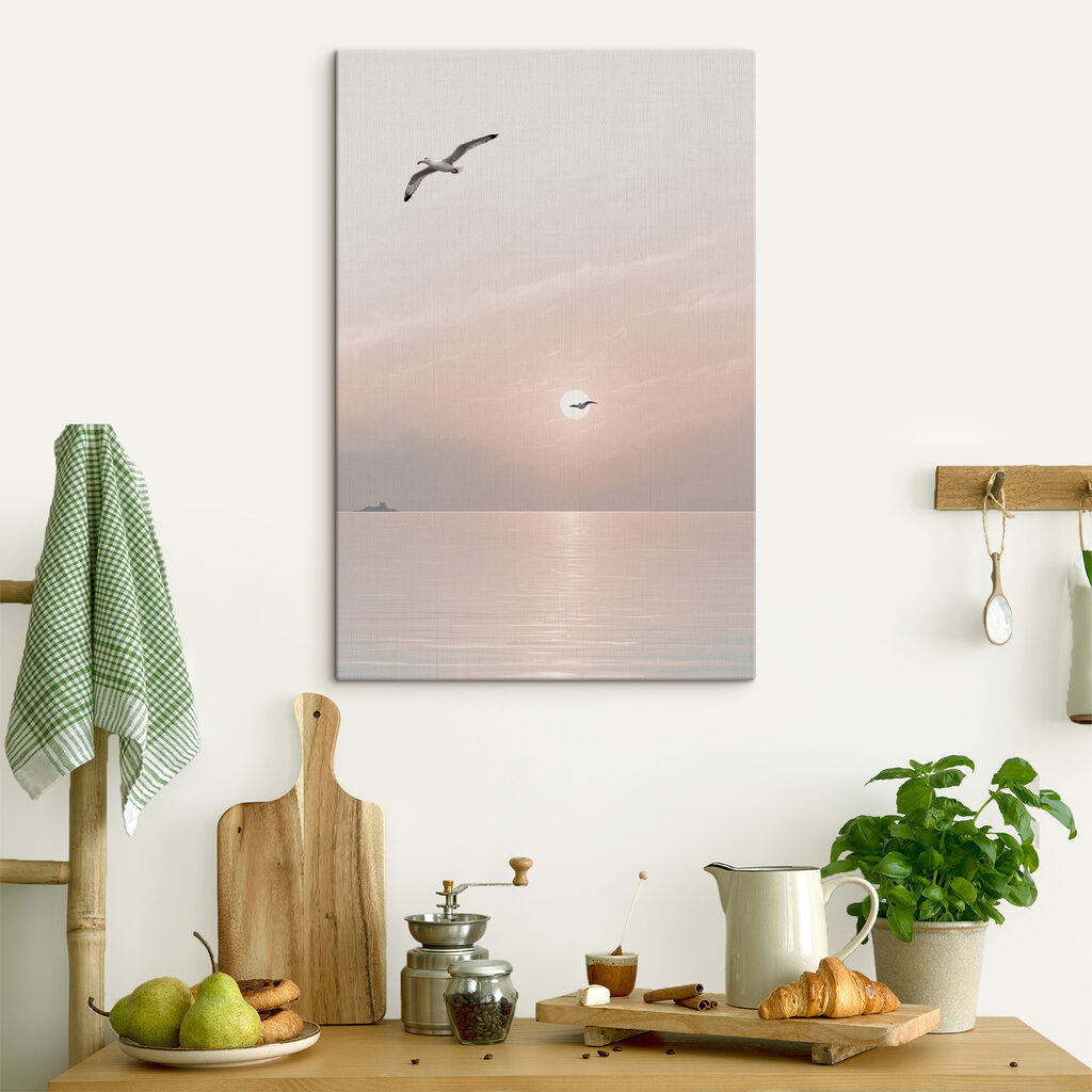 Gaivotas ao entardecer — interior 2