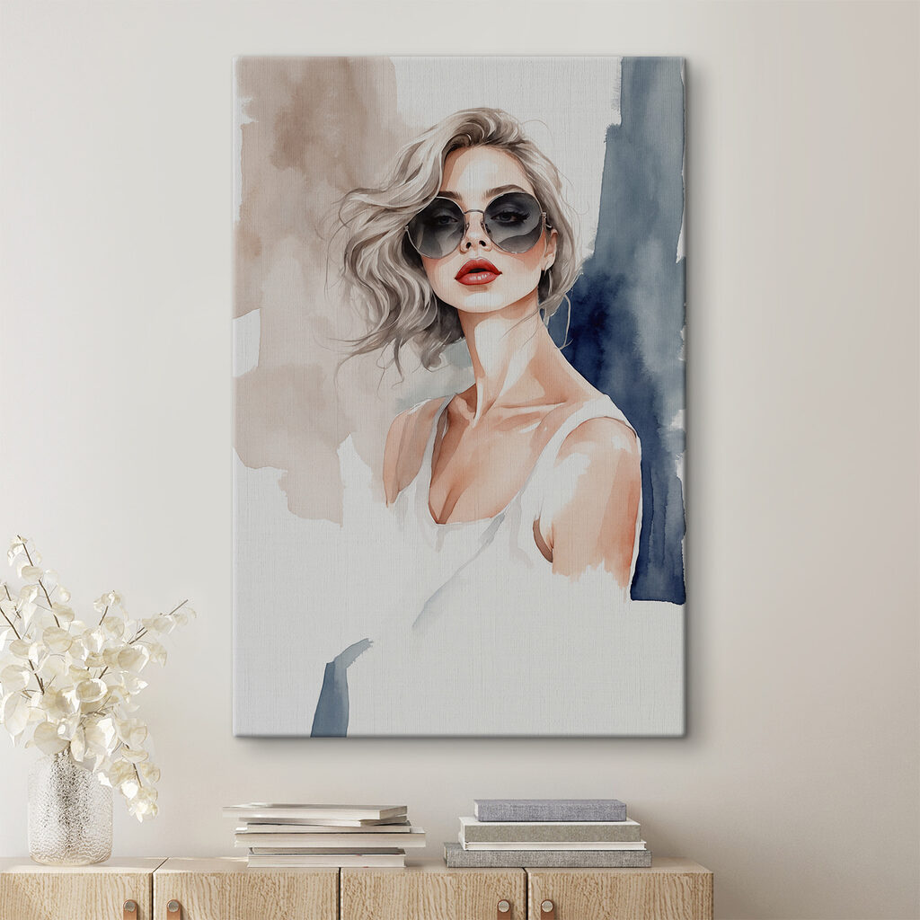 Retrato com óculos — interior 1
