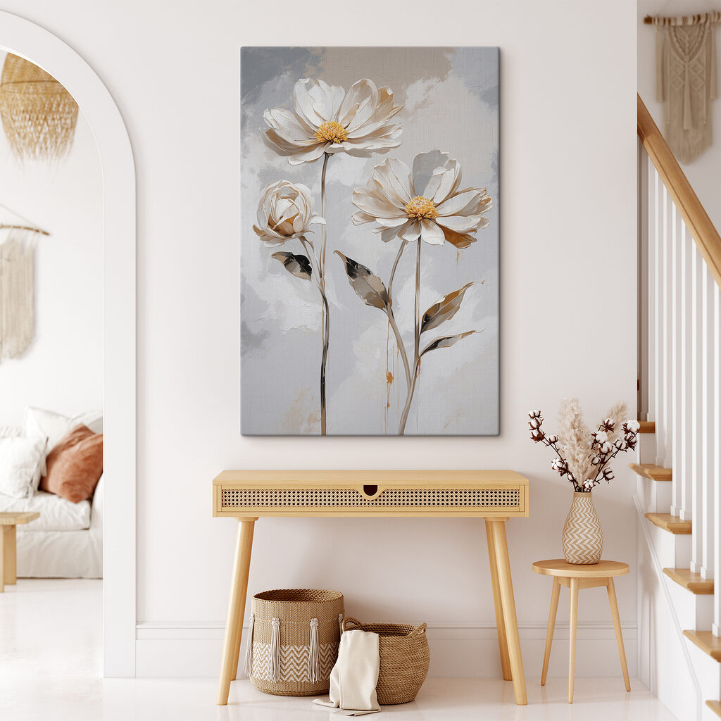 Duas flores brancas — interior 1