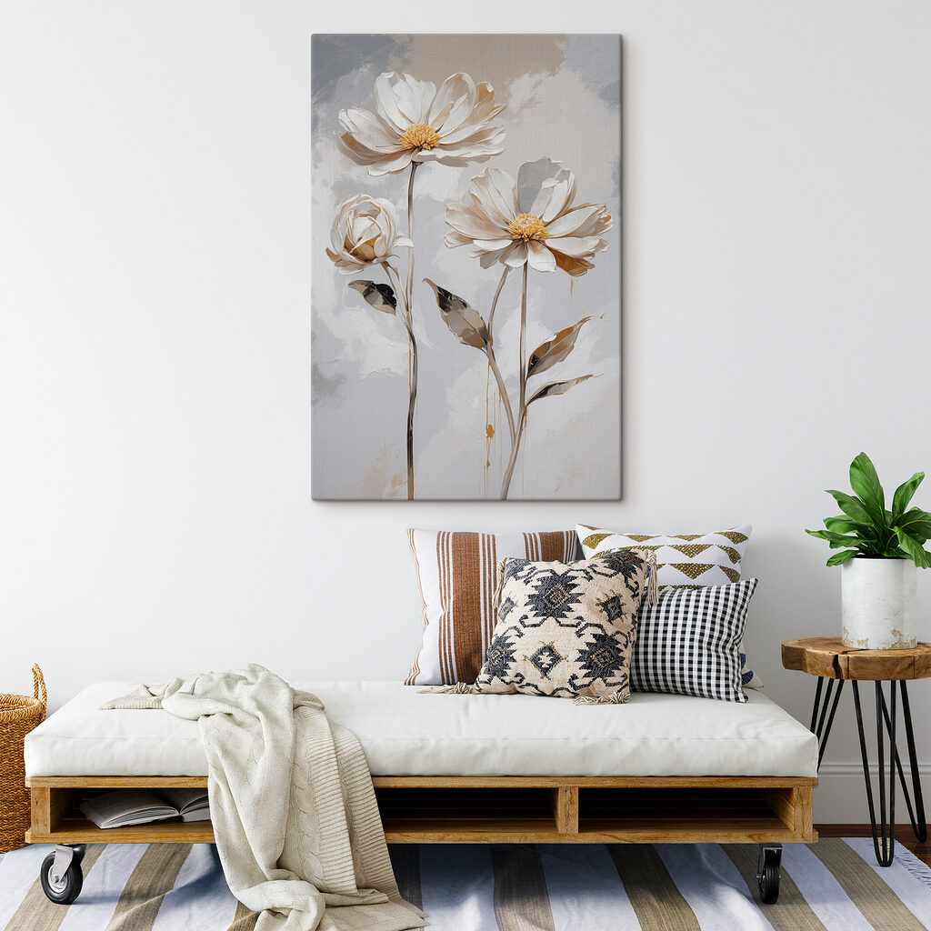 Duas flores brancas — interior 2