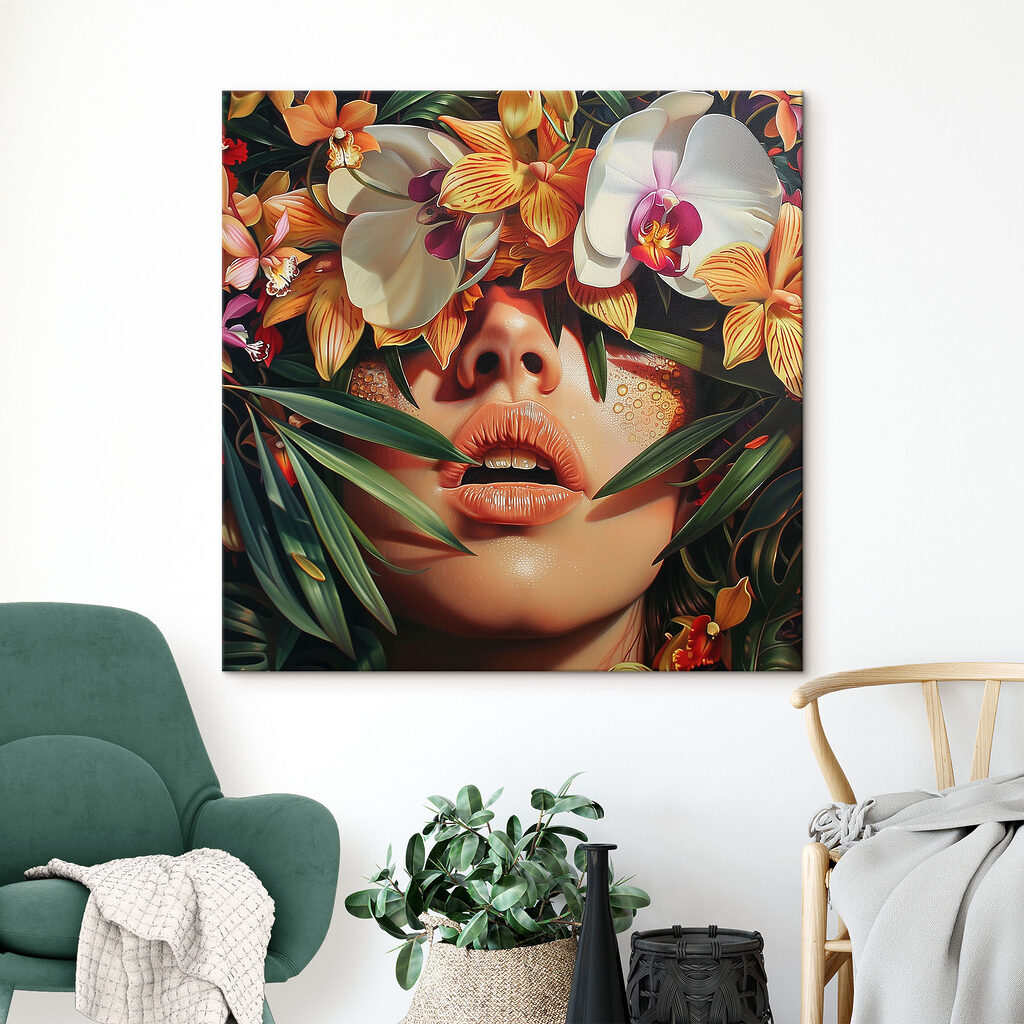 Retrato entre orquídeas — interior 2