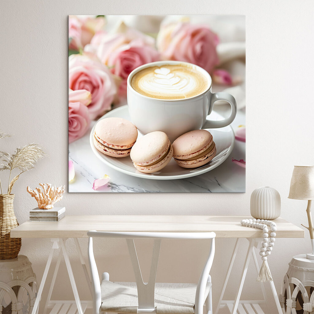 Cappuccino e macarons — interior 1