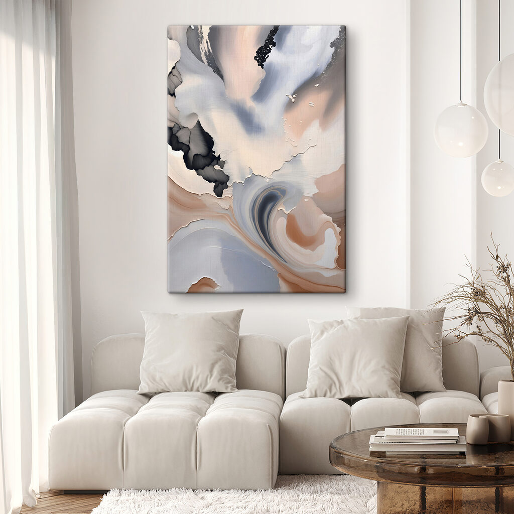 Tinta enrolada em pêssego — interior 2