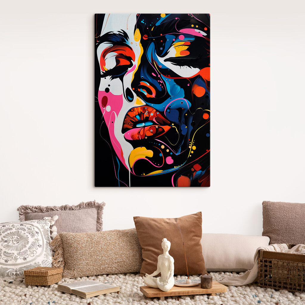 Olhos fechados em manchas — interior 2