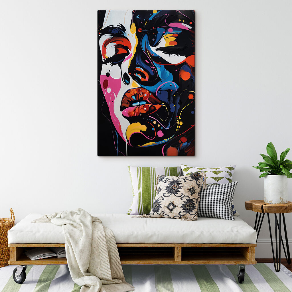 Olhos fechados em manchas — interior 1