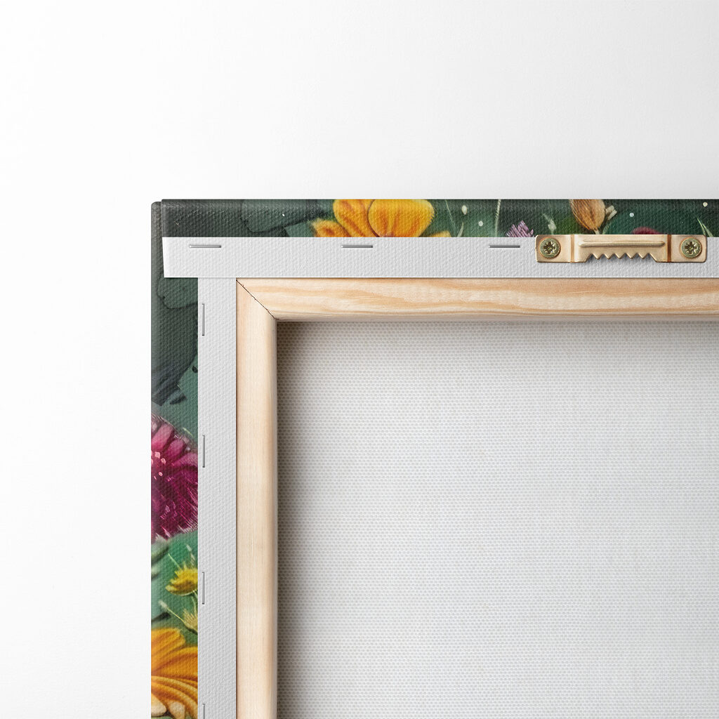 Coração entre flores — verso