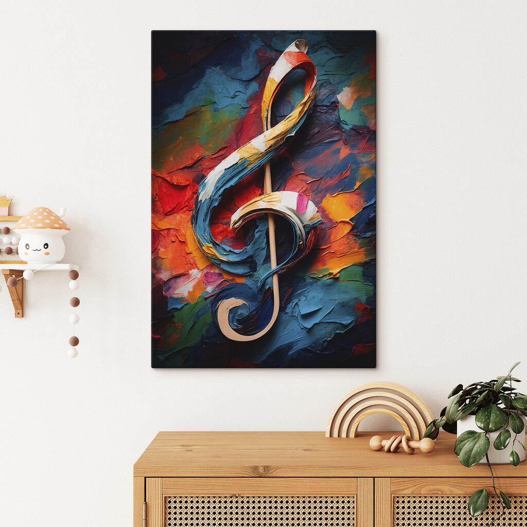 Clave de sol colorida — interior 2