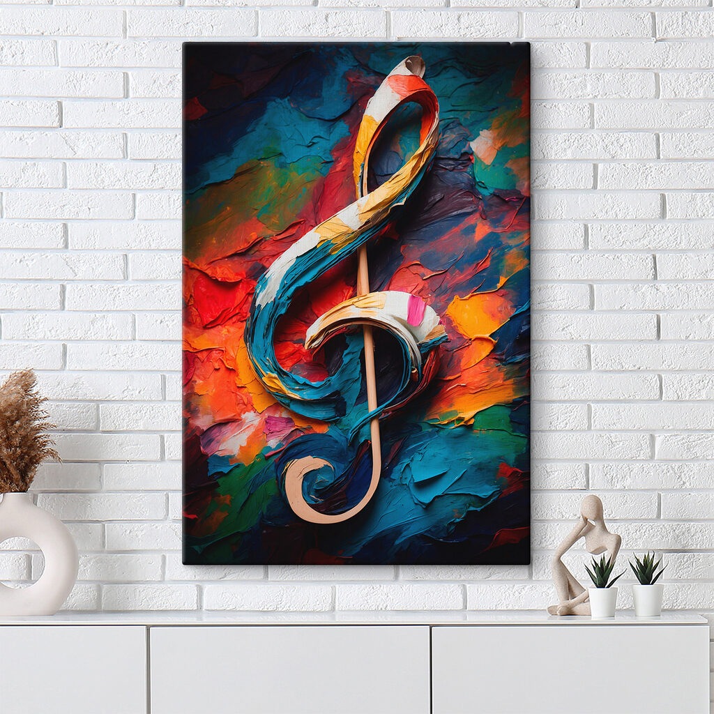 Clave de sol colorida — interior 3