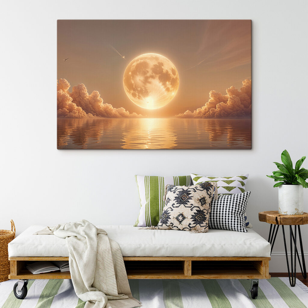 Lua cheia no crepúsculo — interior 2