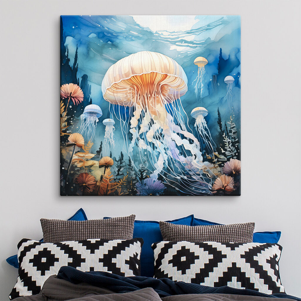 Medusas entre corais — interior 1