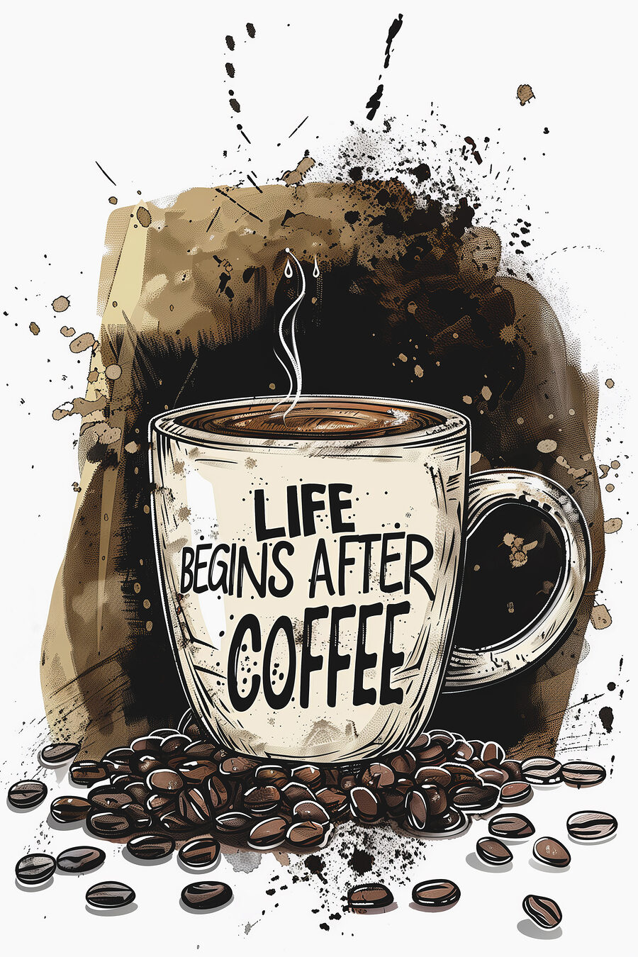 Tudo começa com café — design completo