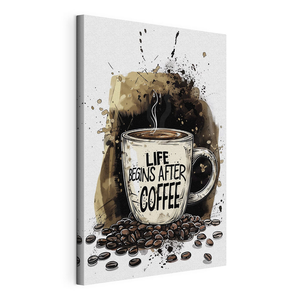 Tudo começa com café, tela esticada e borda contínua