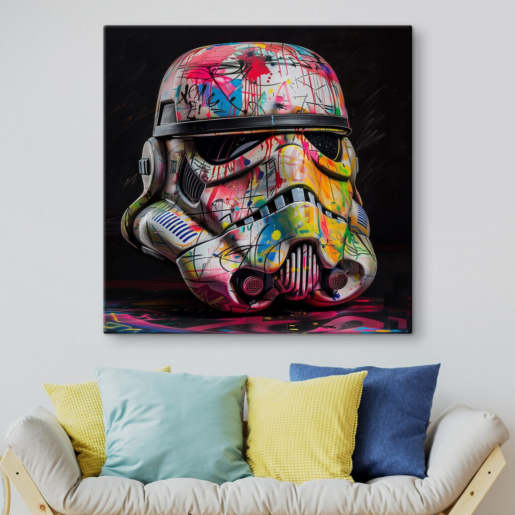 Capacete cheio de graffiti — interior 4