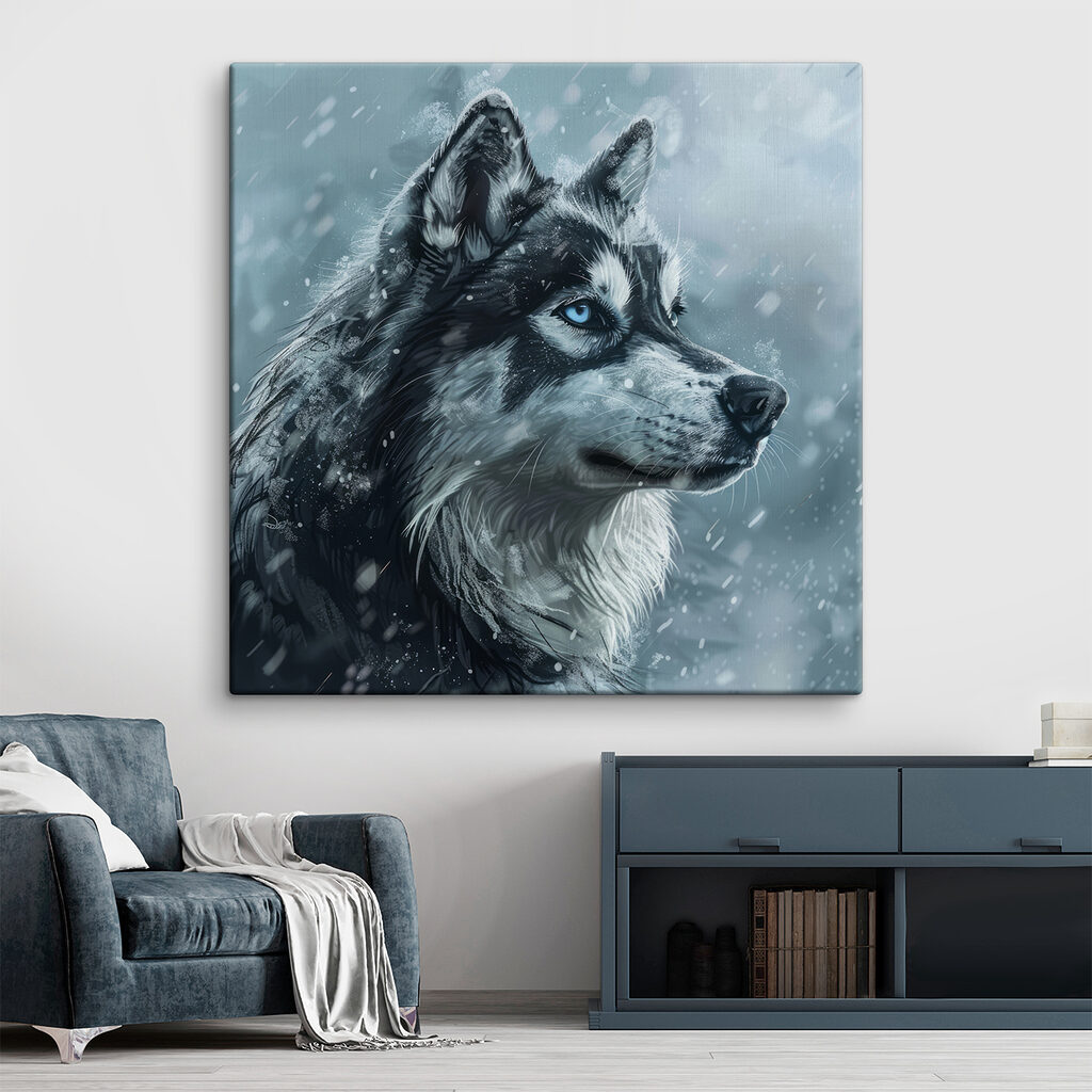 Husky na neve — interior 1
