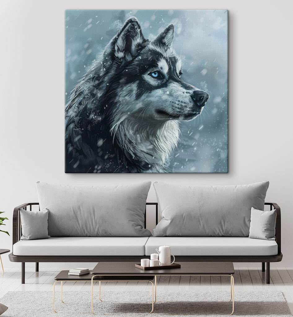 Husky na neve — interior 2