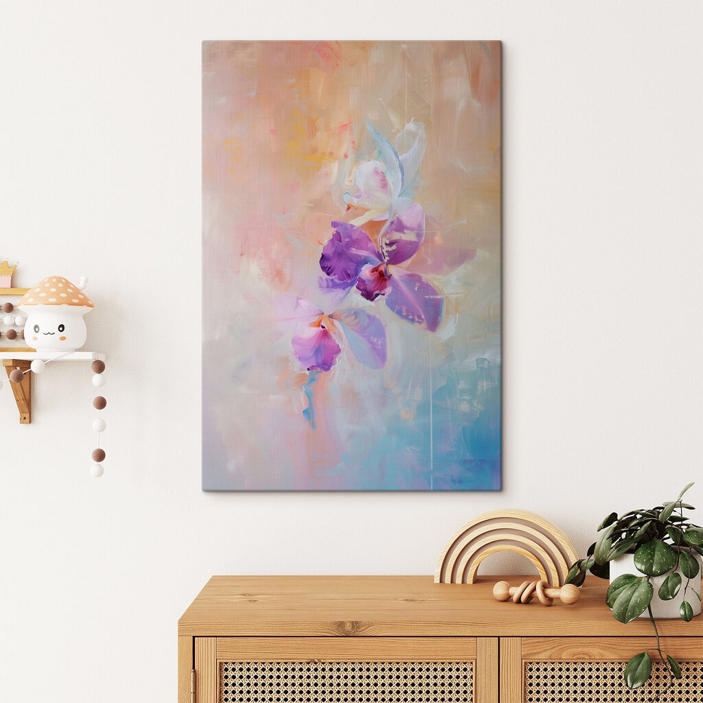 Orquídea em tons pastel — interior 2