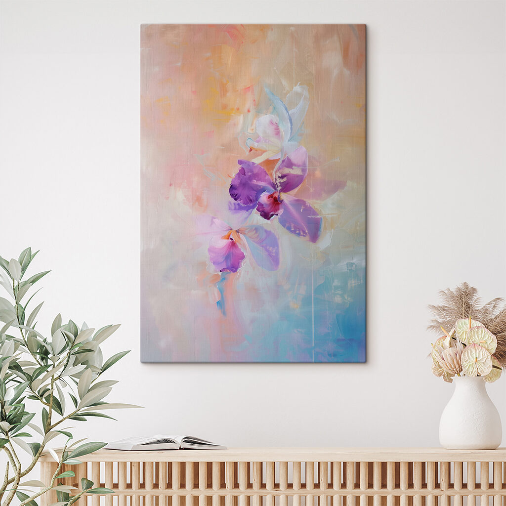 Orquídea em tons pastel — interior 3
