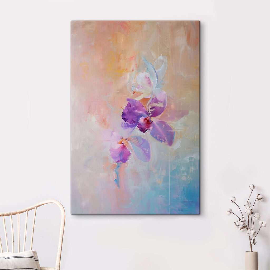 Orquídea em tons pastel — interior 4