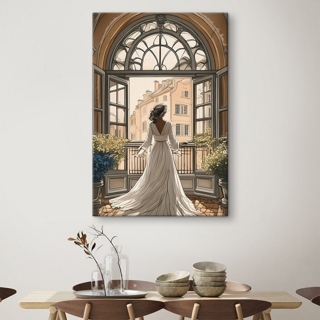 Mulher ao entardecer — interior 3