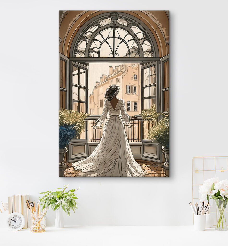 Mulher ao entardecer — interior 2