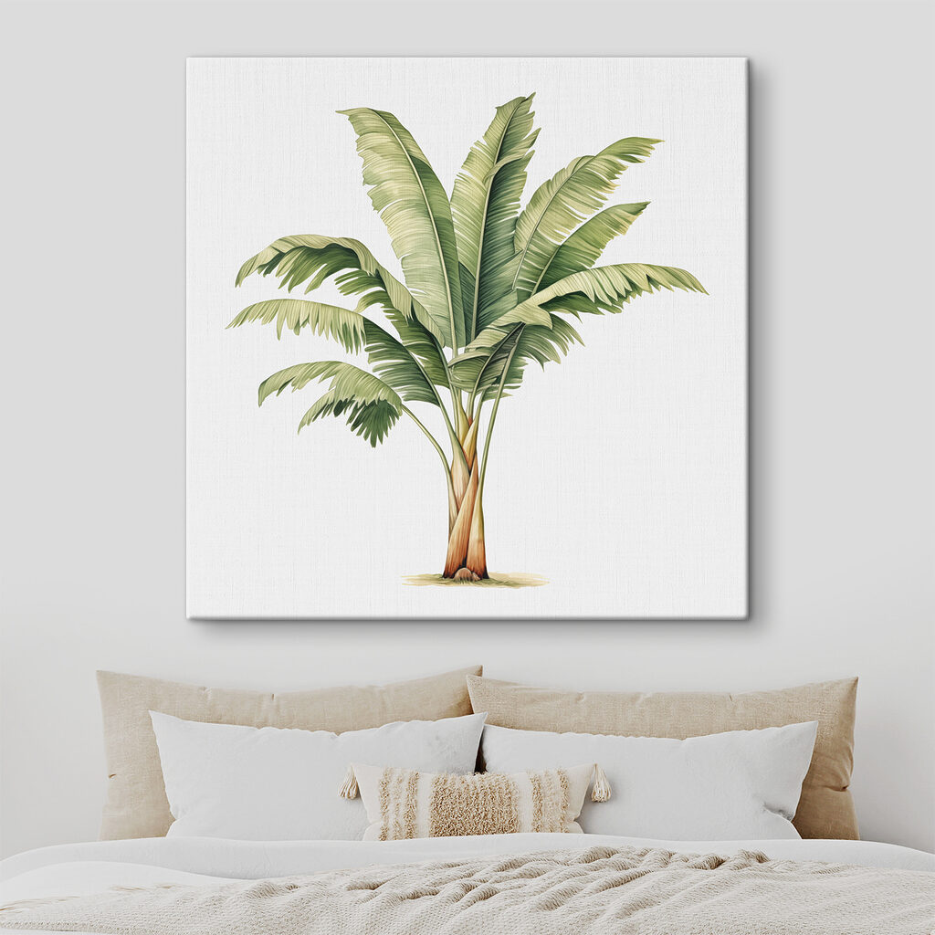 Bananeira em aguarela — interior 1
