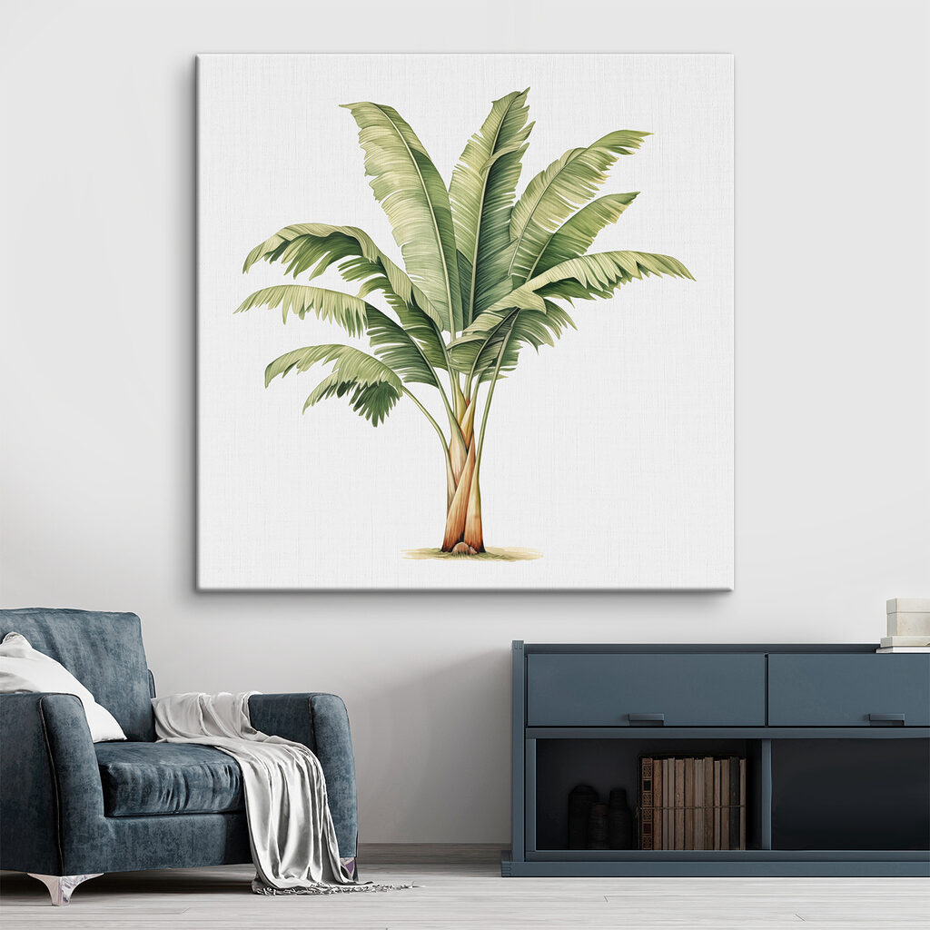 Bananeira em aguarela — interior 2