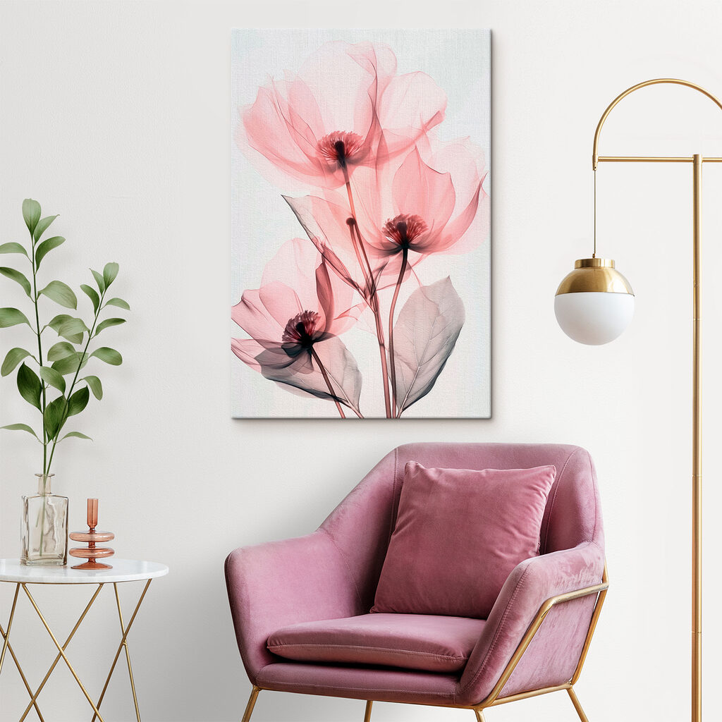 Flores rosa e leves — interior 1
