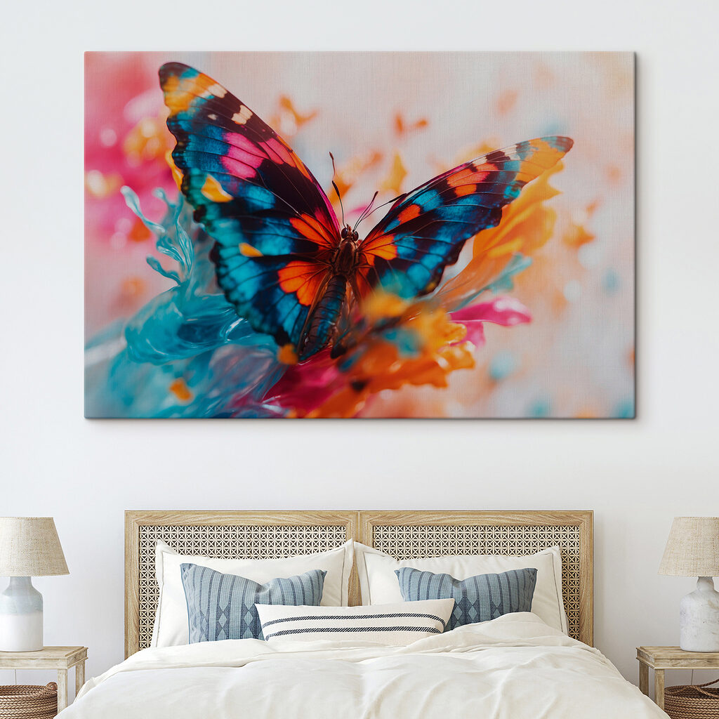 Borboleta em tons pastel — interior 2