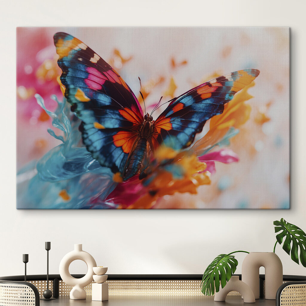 Borboleta em tons pastel — interior 1