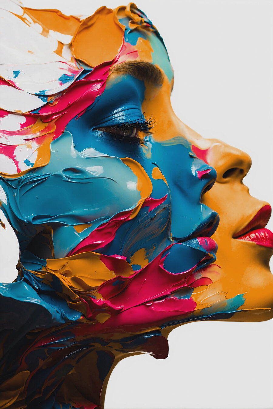Perfil em cores vivas — design completo