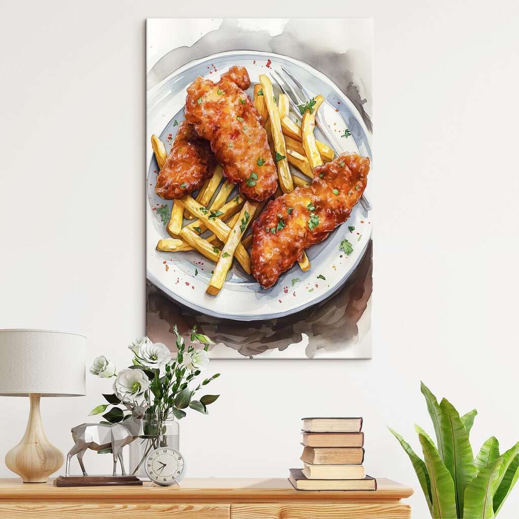 Peixe frito com batatas — interior 2