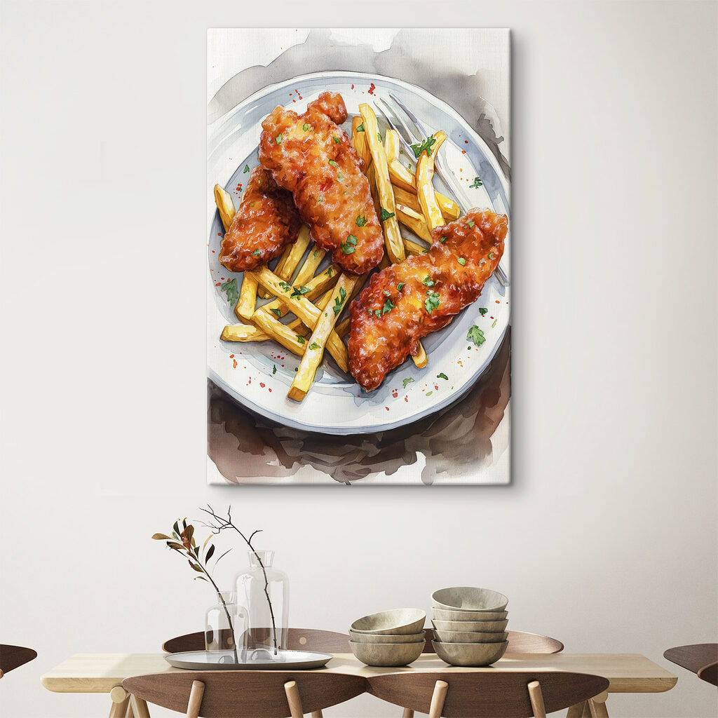 Peixe frito com batatas — interior 3