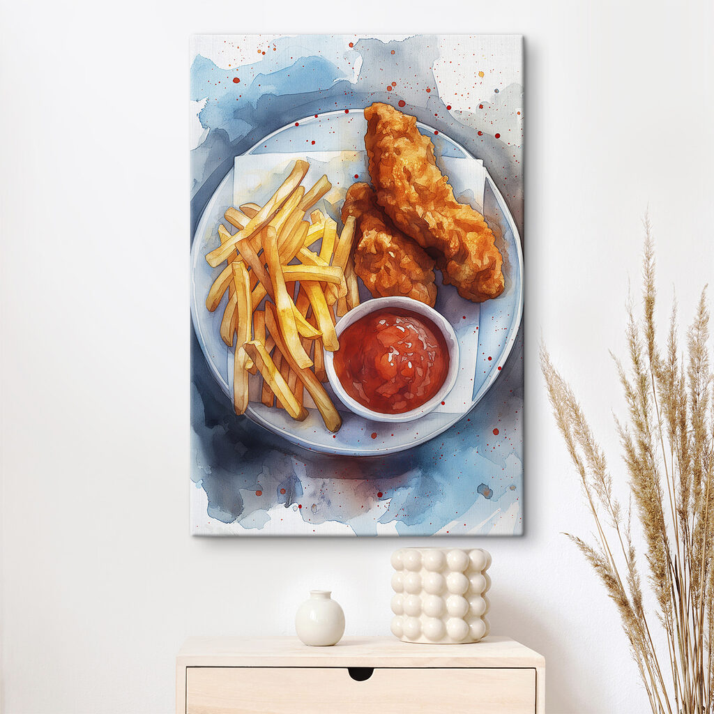 Batatas fritas com molho — interior 2