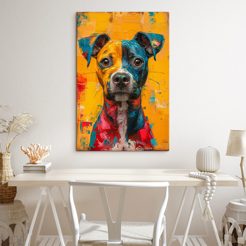 Cão em cores solares — interior 3