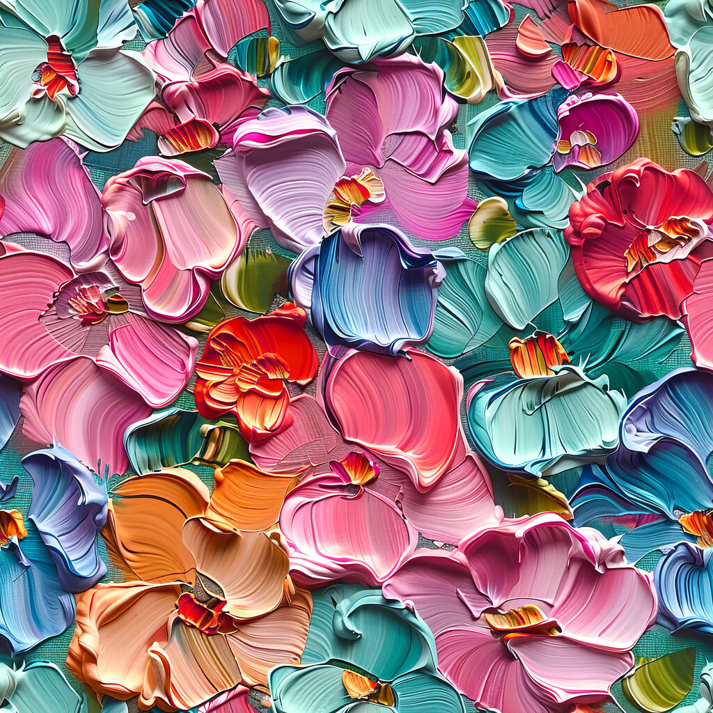 Mosaico de pétalas — design completo