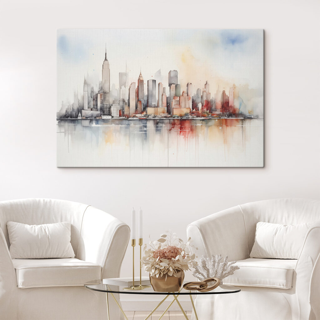 Cidade em aguarela — interior 2