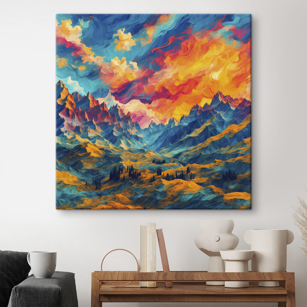 Montanhas e nuvens ardentes — interior 1