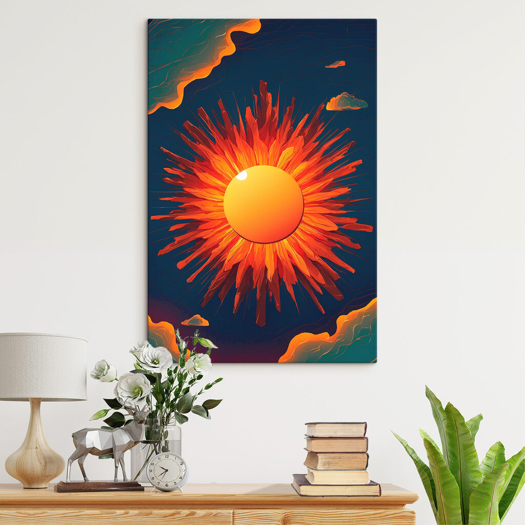 Sol de raios ardentes — interior 1