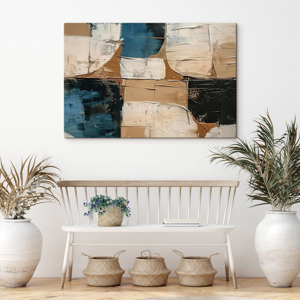 Turquesa entre blocos — interior 1