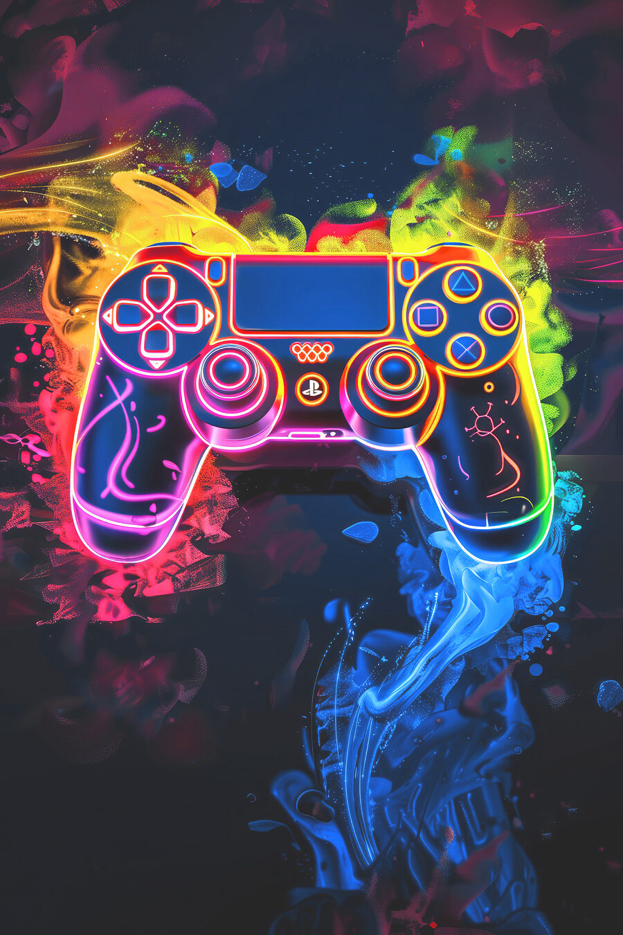 Comando em luz néon — design completo