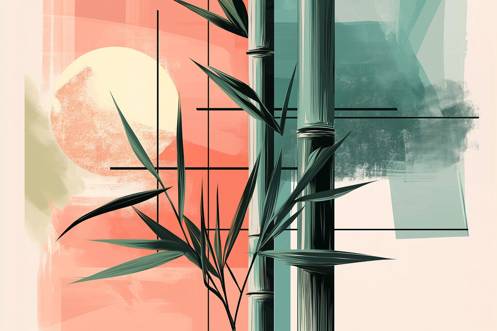 Bambu entre tons quentes — design completo