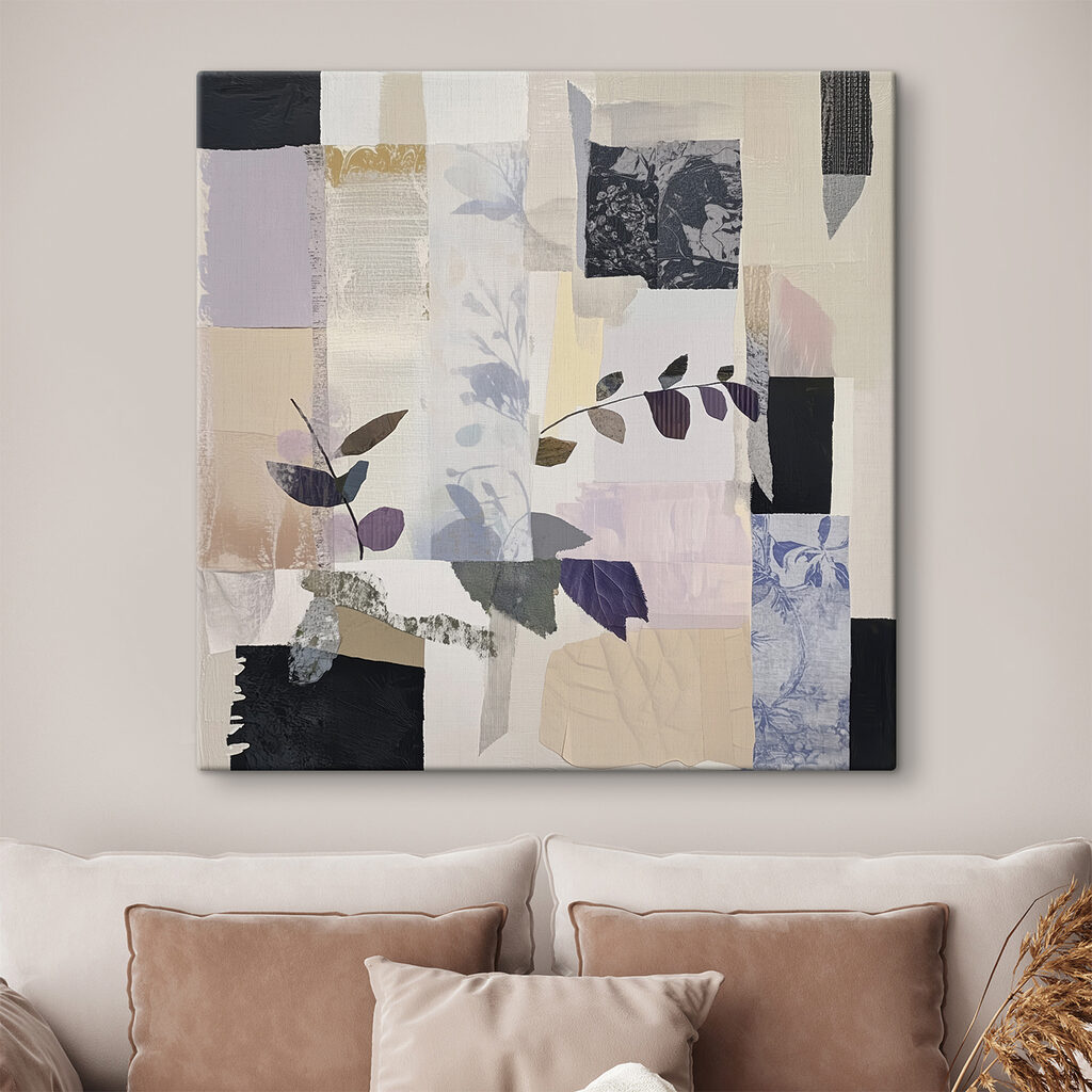 Folhas entre blocos claros — interior 3