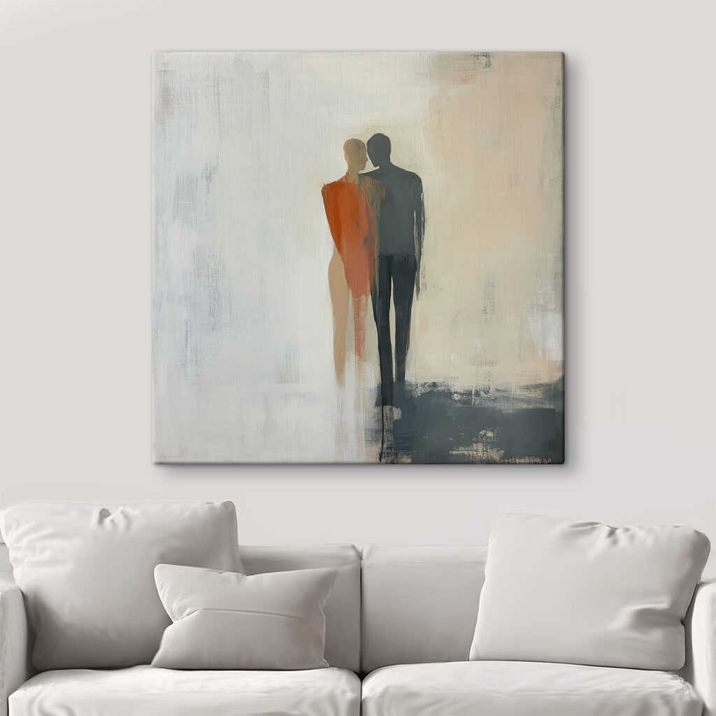 Duas figuras em cinzento-claro — interior 2