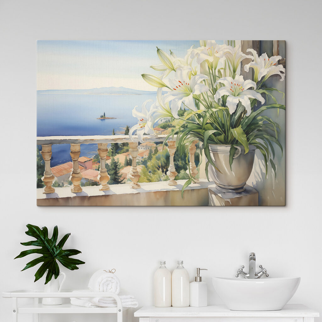 Lírios sobre o mar — interior 2