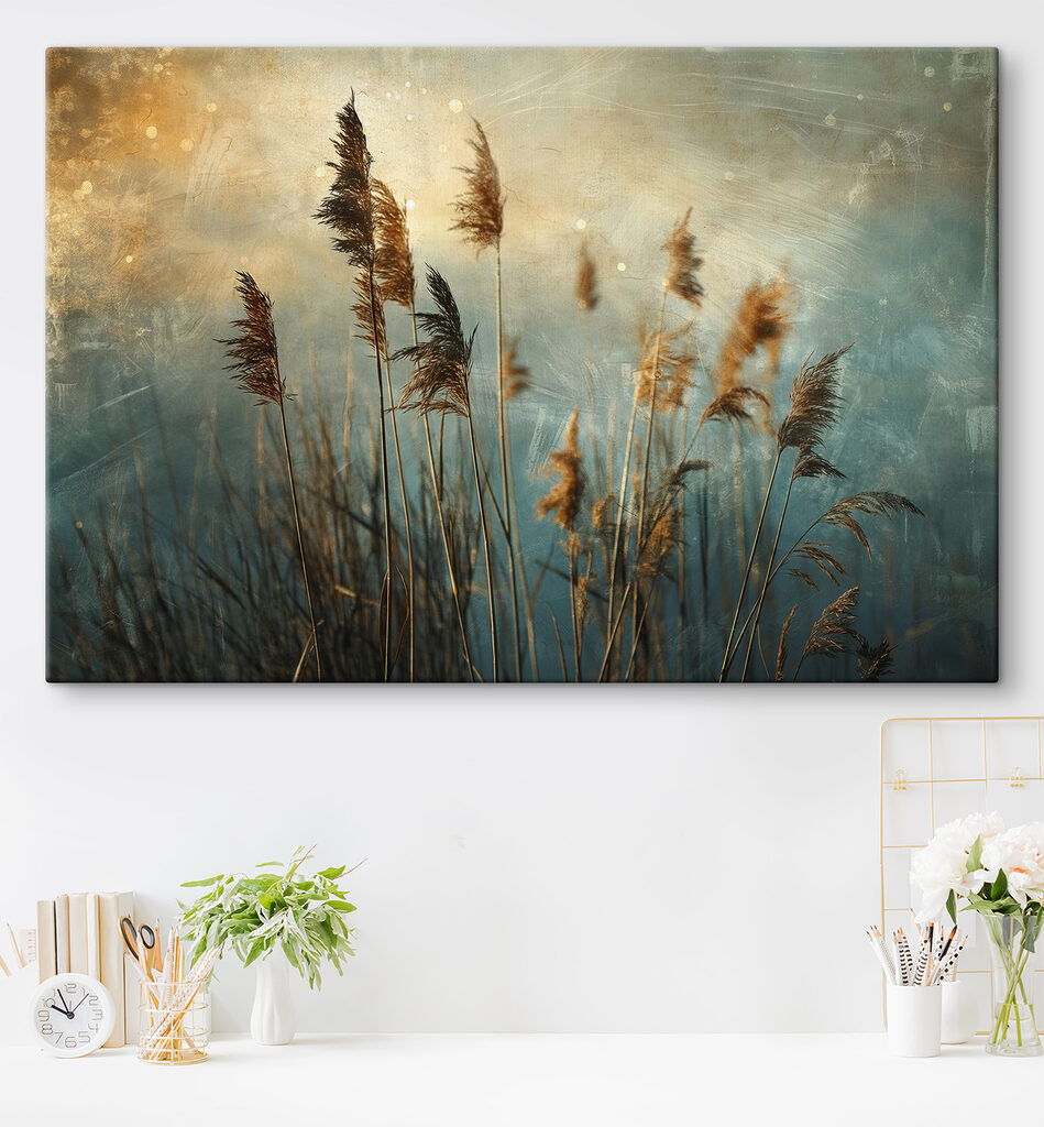 Canas ao entardecer — interior 1
