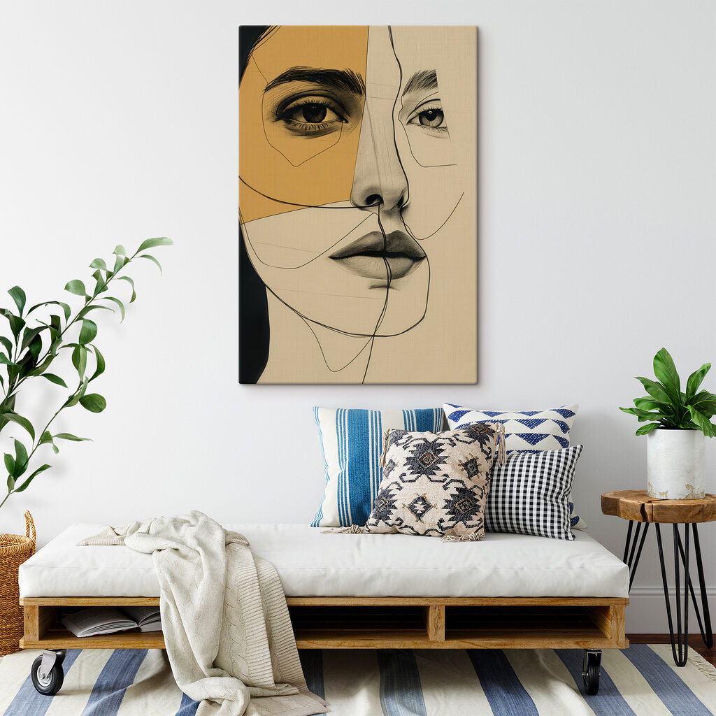 Rosto em tons ocre — interior 2