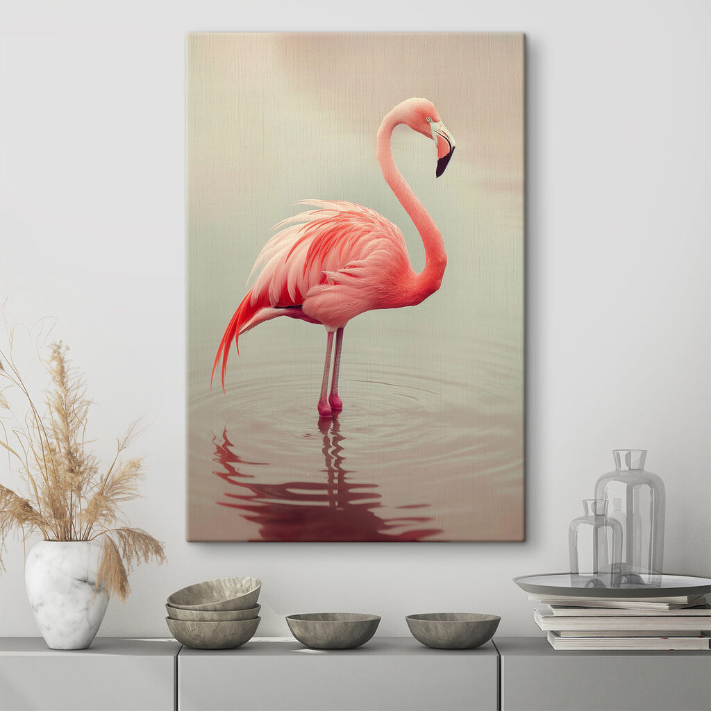 Flamingo em água calma — interior 1